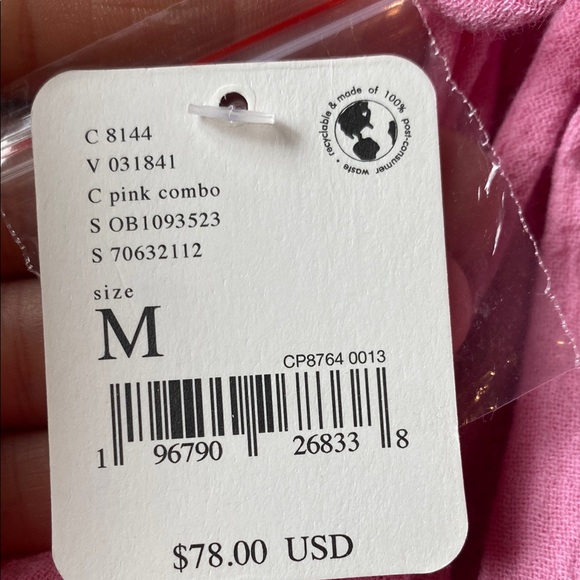 Free People 100 percent cotton Pink Mini Dress - Picture 4 of 5